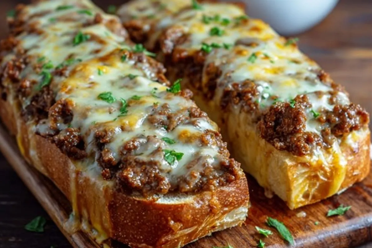 cheesesteak-gefulltes-knoblauchbrot